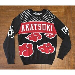 Naruto Shippuden Akatsuki Pullover Sweater Size S Christmas Sweater NWOT